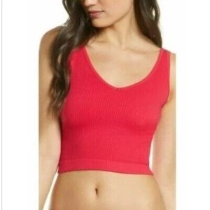 Solid Rib Brami by Intimately Free People - Cherry